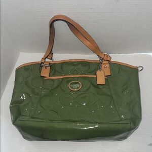 Coach F20028 Peyton Embossed Patent Leather Tote